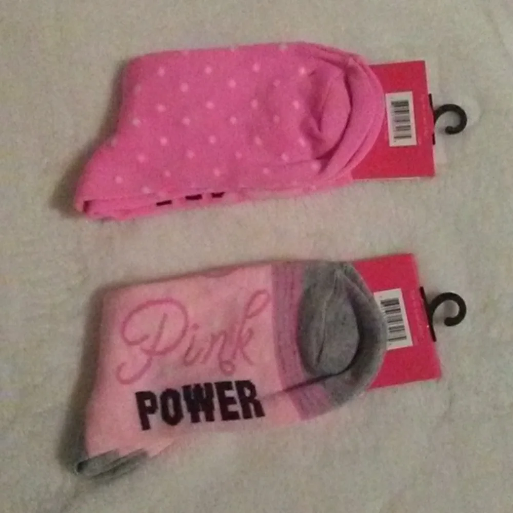 NWT Breast Cancer Awareness Crew Socks Bundle - Picture 4 of 6